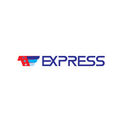 EXPRESS letter logo design vector