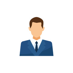 Businessman avatar flat design