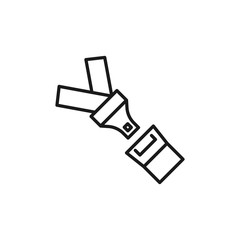 Safety belt icon. Seat belt icon. Fastening seatbelt illustration for modern mobile and web concept.