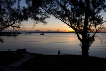 Gibara, Cuba bay sunrise