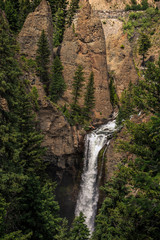 Tower Falls Waterfall, Yellowstone National Park