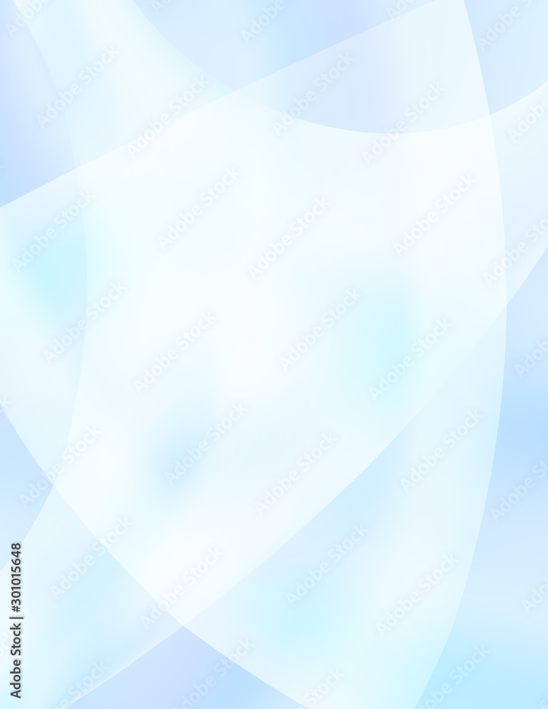 Poster Minimal background. Pattern with round shapes on light blue gradient