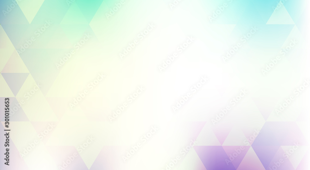 Poster Abstract warm background textured by translucent triangles. Simple vector pattern