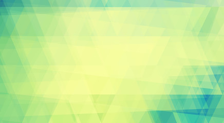 Fototapeta na wymiar Yellow aquamarine background textured by triangles. Vector graphics