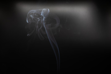smoke movements background in low light