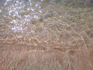 Clear sea water