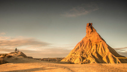 Fototapeta na wymiar Bardenas Reales desert in Navarra, Spain