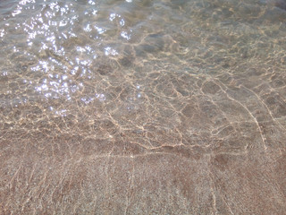 Clear sea water