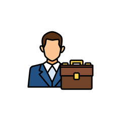 Businessman avatar vector design