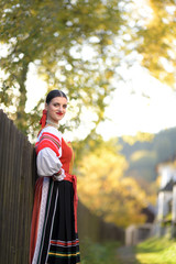 Slovak folklore. Slovak folklore girl.