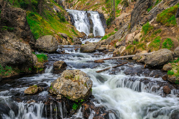 Mystic Falls in Yellowstone National Park