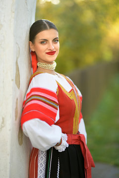 Slovak folklore. Slovak folk dancer