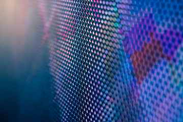 CloseUp LED blurred screen. LED soft focus background. abstract background ideal for design.