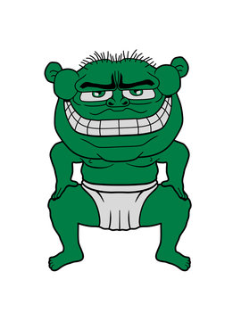 recommend clip art: monster oger troll böse sumo ringer übergewicht sumoringer verkleidung kostüm dick fett lustig clipart comic cartoon design japanischer sport ringsport