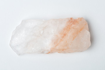 Natural Quartz Crystal, isolated on white background