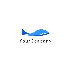 unique fishing related logo. fish vector illustration