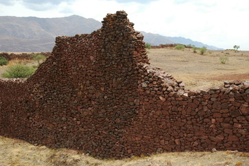 ancient ruins of sacred piquiyacta valley of the incas peru