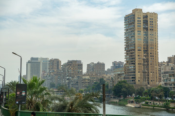 Fototapeta premium Widok na egipskie miasto Kair, Egipt