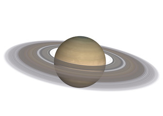 High detailed Planet Saturn of solar system isolated. Elements of this image furnished by NASA. © ALEXANDR YURTCHENKO