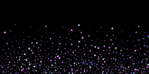 Purple glitter star confetti little spark violet - obrazy, fototapety, plakaty
