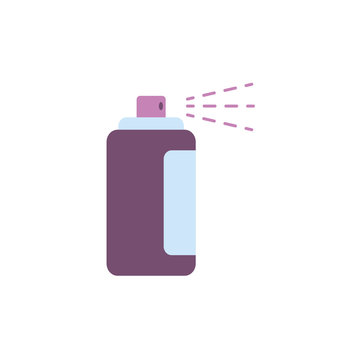 Isolated Hair Spray Icon Flat Design