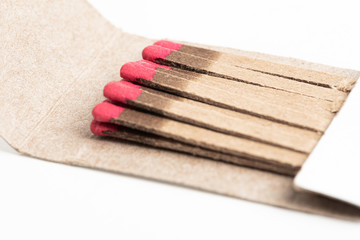 An Open And Partially Used Matchbook
