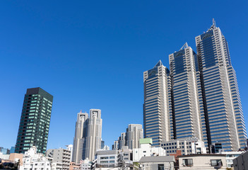 Fototapeta na wymiar 東京の風景　西新宿の高層ビル
