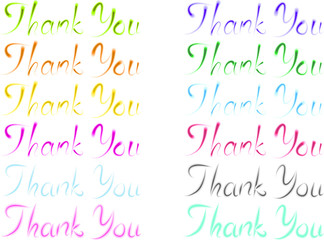 thank you card design fonts