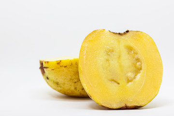 Fruit of the Psidium friedrichsthalianum called guayaba agria or guayaba coronilla