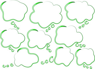 speech bubble set design background