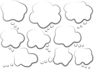 speech bubble set design background