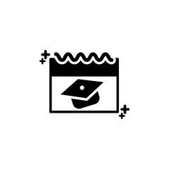 Isolated calendar icon line design