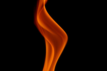 Obraz premium fire on black background