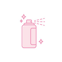 Isolated hair spray icon fill design