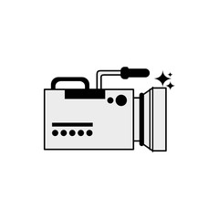 Isolated videocamera icon line design