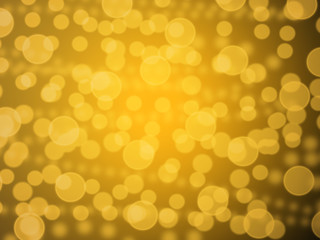 abstract background with gold bokeh og lights