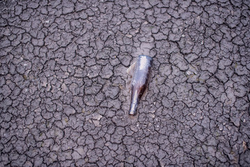 Ground crack caused by drought