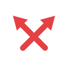 Isolated red arrows icon vector design