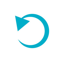 Isolated blue arrow icon vector design