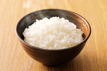 ごはん　Steam and Japanese white rice