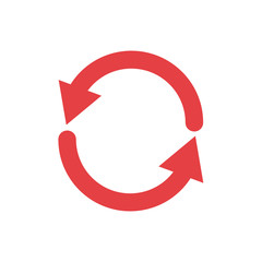 Isolated red arrow icon vector design