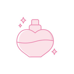 Isolated perfum bottle icon fill design