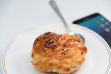 Hot bread from the oven