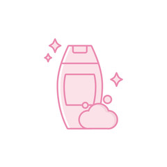Isolated hair shampoo icon fill design