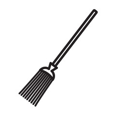 Broom Icon Vector Design Template