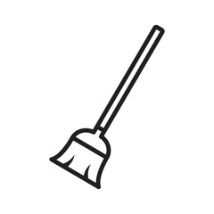 Broom Icon Vector Design Template