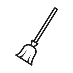 Broom Icon Vector Design Template