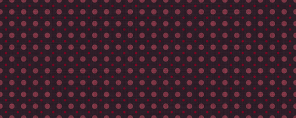 Red brown polka dot fabric texture background