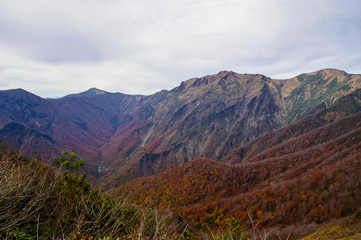 紅葉の谷川岳