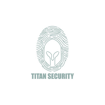 titan fingerprint tech security logo